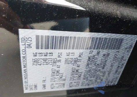 2025 Nissan Rogue S Intelligent Awd из США, поврежденный, VIN 5N1BT3AB6SC853971